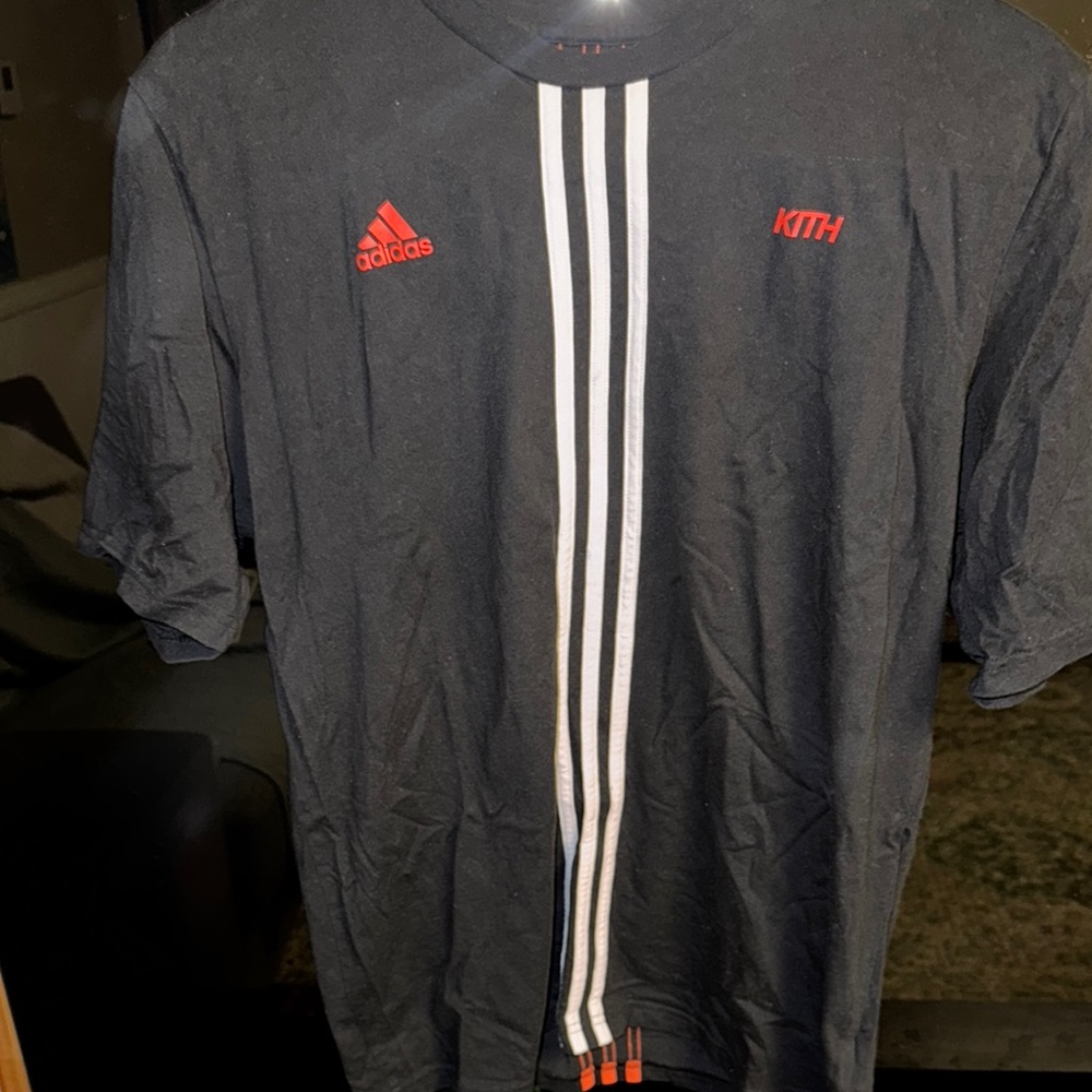Kith Black and Red Short Sleeve Tee